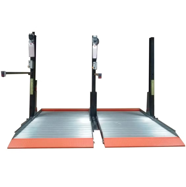 Liftex Trading Hydraulic 2-Post Car Parking Lift TPP105S – 2300kg Capacity, 2100mm Lifting Height, 24V Electric Unlock, CE Certified, Space-Saving Design