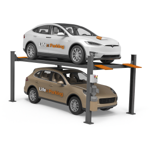 Heavy Duty Four Post Car Parking Lift – Extra Wide Design | Liftex Parking