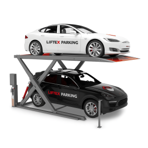 Two Level Wide Deck Scissor Car Parking Lift