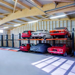 2 Post Hydraulic Parking Lift in Dubai and UAE Simple parking, simple life — stack cars vertically to double space. Fast install, low maintenance. Compact parking that expand the possibilities. With 2 post 2 level parking lift , the car storing space does not just acquire new automated equipment, but also there appears a space thought out to every centimeter. From private garages to dealerships and public parking lots, HP1120 parking lifts are the most cost-effective solution for organizing and saving parking space for cars weighing up to 2000kg. Its simplified structural design allows to shorten installation period by approx. 30%. - For dependent parking - Single platform for 2 vehicles - Platform load capacity: 2000kg - Vehicle height: up to 1750mm on ground floor - Usable platform width: 2200mm as standard - Compact structure design requires minimized installation space - Automatic shut-off when operator releases key switch - Auto lock release makes operation easier - Sharing post feature allows tandem installations in minimum space - Galvanized waving platform, high-heel friendly - Low maintenance cost - Fine surface coating supported by Akzo Nobel powders Specifications Model 1 2 3 Lifting capacity 2700kg /6000lbs 2300kg /5000lbs 2000kg/4400lbs Lifting height 2100mm /6'10" 2100mm /6'10" 1850mm /6'1" Usable platform width 2100mm /6'10" 2100mm /6'10" 2200mm /7'3" Outer width 2547mm /8'4" 2547mm /8'4" 2540mm /8'4" Application SUV+SUV SUV+Sedan Sedan+Sedan Power pack 2.2Kw Power supply 100-480V, 50/60Hz Operation mode Key switch Operation voltage 24V 24V 220v Safety lock Dynamic anti-falling lock Dynamic anti-falling lock Positioning lock Lock release Electric auto release Lifting time