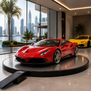 Ferrari and Lamborghini Car Turntable Dubai